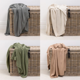 Fieldcrest-Sorrento-Knitted-Cotton-Throw on sale