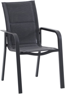 Mimosa-Cordoba-Aluminium-Dining-Chair-Charcoal on sale