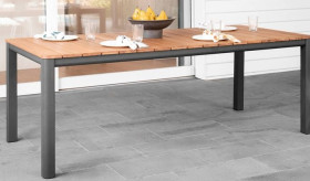 Mimosa-Rhone-AluminiumTimber-Dining-Table on sale