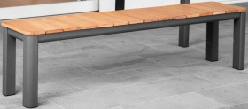 Mimosa-Rhone-AluminiumTimber-Bench-Seat on sale
