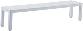 Mimosa-Cordoba-Aluminium-Dining-Bench-White on sale