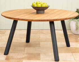 Mimosa-Rhone-AluminiumTimber-Round-Dining-Table on sale