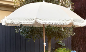 Marquee-2m-Cement-Tassel-Umbrella on sale