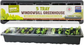5-Tray-Windowsill-Greenhouse-Set-8cm on sale