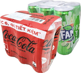 Coke-Fanta-Sprite-Cans-6-Pack-320mL on sale