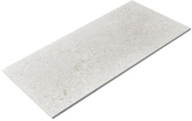 Practa-Solutions-Terrazzo-60cm-x-30cm-Porcelain-Floor-and-Wall-Tile-in-Light-Grey on sale