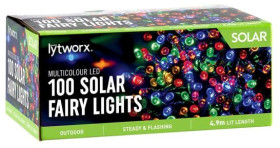 Lytworx-100-Multicolour-LED-2-Function-Solar-Fairy-Lights on sale