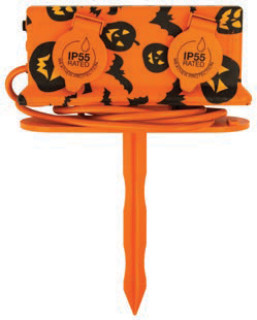 Arlec-4-Outlet-IP55-Garden-Stake-OrangeBlack on sale