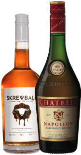 Skrewball-Peanut-Butter-Whiskey-700mL-or-Chatelle-Napoleon-Brandy-1L on sale