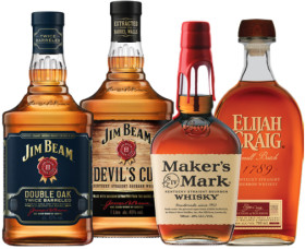 Jim-Beam-Devils-Cut-Jim-Beam-Double-Oak-Bourbon-1L-Makers-Mark-Bourbon-or-Elijah-Craig-Bourbon-Small-Batch-700mL on sale