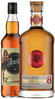 Sailor-Jerry-Spiced-Rum-700mL-or-Bacardi-Reserva-Ocho-8yo-Rum-700mL on sale