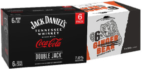 Jack-Daniels-Double-Jack-Coca-Cola-7-or-Crimson-Badger-Ginger-Bear-6-6-x-330mL-Cans on sale