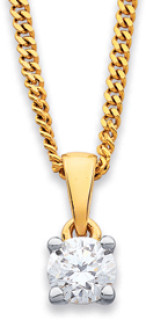 10ct-Element-Lab-Diamond-Solitaire-Pendant on sale
