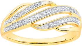 9ct-Diamond-3-Row-Ring on sale