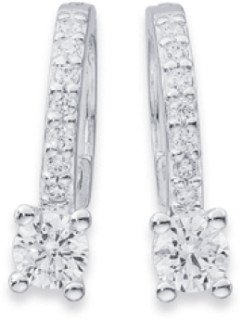 Sterling-Silver-Cubic-Zirconia-Earrings-with-Claw-Set-Stone on sale