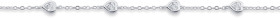Sterling-Silver-Cubic-Zirconia-Hearts-Bracelet on sale