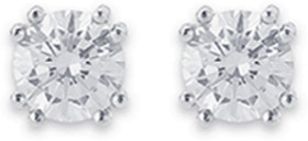 9ct-Cubic-Zirconia-Studs on sale