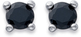 Chisel-Stainless-Steel-Black-Cubic-Zirconia-Studs on sale