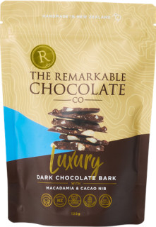The-Remarkable-Chocolate-Co-Dark-Chocolate-Bark-with-Macadamia-Cacao-Nib-125g on sale