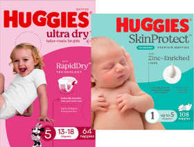 Huggies-Jumbo-Nappies-64-108-Pack-or-Nappy-Pants-48-62-Pack on sale