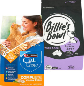 Purina-One-Cat-Chow-142kg-or-Billies-Bowl-Dry-Dog-Food-3kg on sale