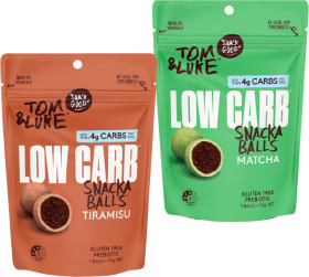 NEW-Tom-Luke-Low-Carb-Snacka-Balls-112g on sale