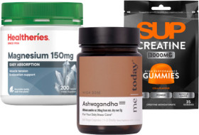 Healtheries-Magnesium-150mg-200s-Me-Today-60-180s-or-SUP-Creatine-Gummies-35-40s on sale