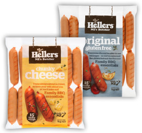 Hellers-Flavoured-Precooked-Sausages-1kg on sale