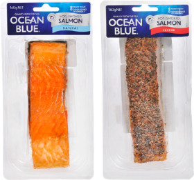 Ocean-Blue-Hot-Smoked-Salmon-160g on sale