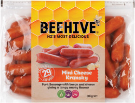 Beehive-Mini-Cheese-Kransky-800g on sale
