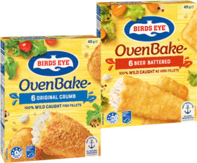 Birds-Eye-Oven-Bake-Fish-Fillets-425g-or-Air-Bake-Tenders-375g on sale