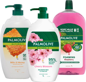 Palmolive-Body-Wash-1L-or-Foaming-Hand-Wash-Refill-1L on sale