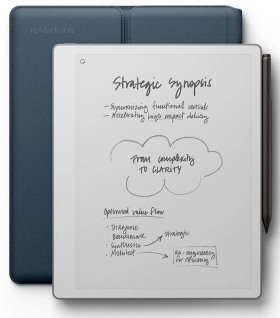 reMarkable-Paper-Pure-with-Marker-Plus-and-Sleeve-Folio-Polymerweave-Ocean-Blue on sale