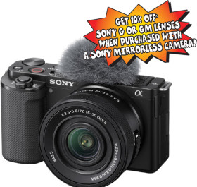 Sony-ZV-E10-Mirrorless-Vlog-Camera-with-16-50mm-II-Lens-Kit-Black on sale