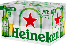 Heineken-Silver-Low-Carb-24-x-330mL-Bottles on sale