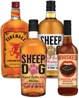 Fireball-Cinnamon-Whisky-Sheep-Dog-Peanut-Butter-or-Peanut-Butter-Jelly-Whiskey-or-Whisked-Chocolate-Brownie-Whiskey-700mL on sale