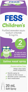 FESS-Childrens-Nasal-Saline-Spray-2-Years-20mL on sale