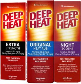 Mentholatum-Selected-Deep-Heat-Range on sale