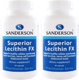 Sanderson-Lecithin-FX-1200mg-90-Capsules on sale