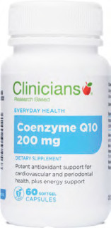 Clinicians-COQ10-200mg-Caps-60 on sale