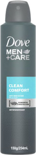 Dove-Men-Care-Clean-Comfort-Antiperspirant-Spray-150ml on sale
