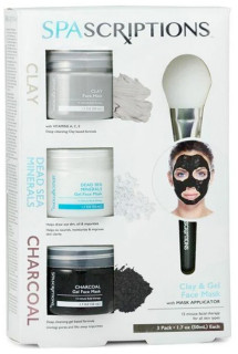 SpaScriptions-Clay-Dead-Sea-Minerals-Charcoal-Face-Mask-Pack-150ml on sale