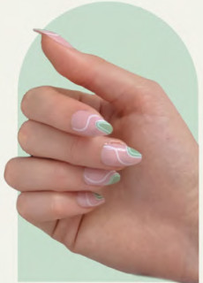 Pressing-Nails-Green-Swirl on sale