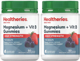 Healtheries-Adult-High-Strength-Magnesium-Vit-B-50-Gummies on sale