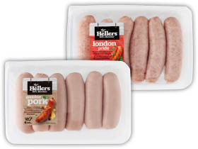Hellers-London-Pride-or-Genuine-Pork-Sausage-6-Pack on sale
