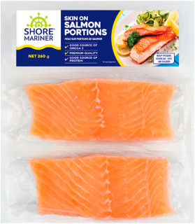 Shore-Mariner-Skin-On-Salmon-Portions-260g on sale
