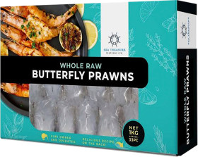 Sea-Treasure-Butterfly-Whole-Prawns-1kg on sale
