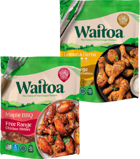 Waitoa-Nibbles-Maple-BBQ-or-Drumsticks-Lemon-Sage-1kg on sale