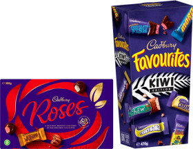 Cadbury-Kiwi-Favourites-or-Roses-380-470g on sale