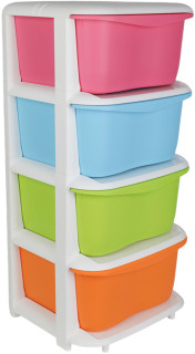 Colourful-4-Layer-Drawer-Knockdown-Set on sale